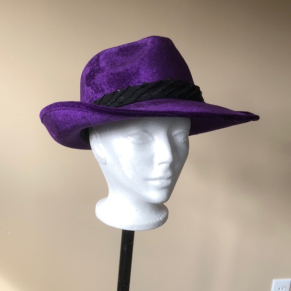 None Accessories - Purple Cowboy Hat